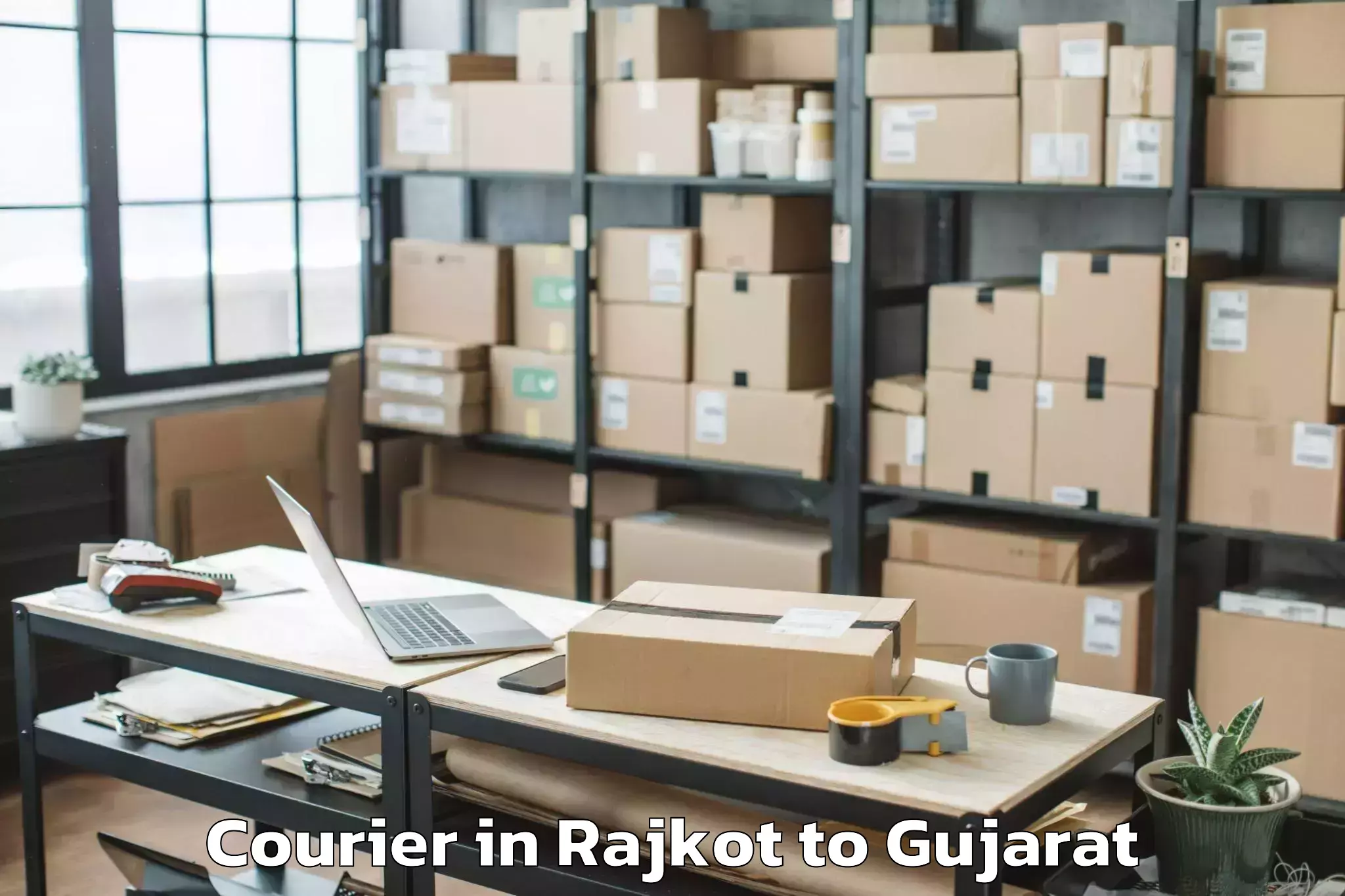 Professional Rajkot to Adalaj Courier